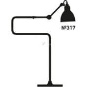 №317 лампа DCW Lampe Gras торшер
