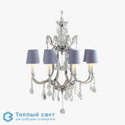 5 Light Cut Crystal with cut glass cups люстра Bella Figura CL357 5