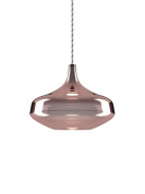 подвесной светильник с куполообразным плафоном розового золота