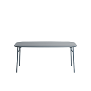 M0743323 La Petite Friture WEEK-END Прямоугольный стол садовый металлический серо-синий