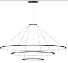 CF4L-00W9AZOU14 Leds C4 Circular подвесная люстра с тремя кольцами белого оттенка