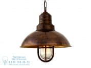 TIRANA DECK PENDANT LIGHT Подвесной светильник из латуни прямого света Mullan Lighting MLP132ANTBRSCL