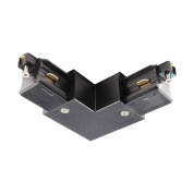 угловой коннектор для однофазного трека чёрный элемент соединения