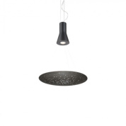 F46A01 14 Fabbian Lens SP S LED перфорированный подвесной светильник патинированный