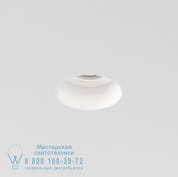 1248017 Trimless Slimline Round Fixed Fire-Rated IP65 потолочный светильник для ванной Astro lighting Мэтт Уайт