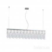 Kolarz Prisma 1314.810.5.P1.KpT подвесной светильник хром ширина 160cm высота 28cm мин. высота 33cm макс. высота 250cm 10 ламп g9