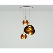 Melt LED Gold Trio Round Tom Dixon, подвесной светильник