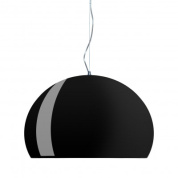 подвесная люстра куполообразной формы черного цвета