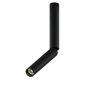 потолочный светильник поворотный черный цилиндрический