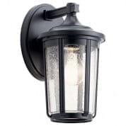 Fairfield 11" 1 Light Wall Light Black уличный настенный светильник 49892BK Kichler