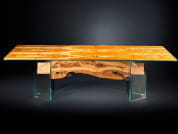 PORTOFINO Прямоугольный стол из дерева и стекла VGnewtrend