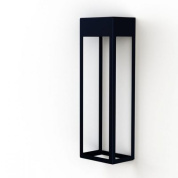 уличный настенный светильник прямоугольной формы синего цвета