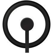 настенный светильник кольцевой формы графитового цвета