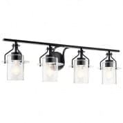 Everett 24" 4 Light Vanity Light in Black настенный светильник 55080BK Kichler