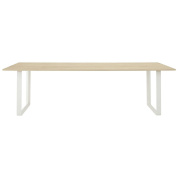 обеденный стол массив дуб белый 108x255 см