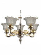 Dual Finish Brass Vine Chandelier люстра FOS Lighting NewFun-RobinCrinkle-CH5