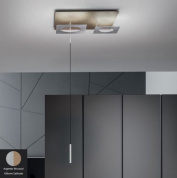 PETRA-S3AEOT Icone Petra SOSPENSIONE 41+13W 3000K ARGENTO ETRUSCO - OTTONE SA Одинарный подвес