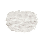 абажур из перьев белого цвета