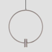 подвесной кольцевой светильник с круглым металлическим контуром
