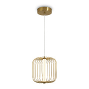 подвесной светильник с решетчатым плафоном из латуни