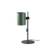 20033-81 GUADALUPE BLACK TABLE LAMP GREEN LAMPSHADE 1xE27 настольная лампа Faro barcelona