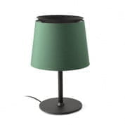 20305-84 SAVOY BLACK TABLE LAMP GREEN LAMPSHADE настольная лампа Faro barcelona