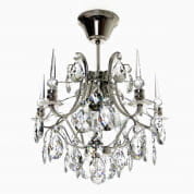 Crystal Plafond Chandelier in Nickel Plated Brass with Crystals люстра Gustavian 104228527