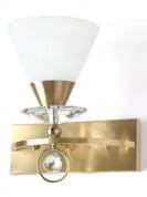 Luxurious Brushed Brass And Crystal Single Wall Light бра FOS Lighting 001-WL1