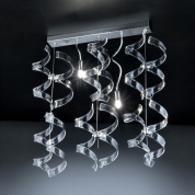 Metal Lux Astro SP 2L современная люстра с двумя источниками света хром; стекло 206.232.01
