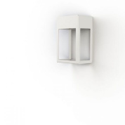 уличный настенный светильник прямоугольной формы белого оттенка