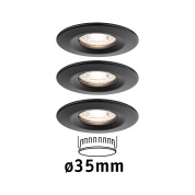 93084 LED Recessed luminaire Nova Mini Coin Basic Set Rigid Встраиваемые светильники Paulmann