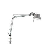 лампа на прищепке с подвижным металлическим отражателем