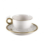 Butterfly white & gold tea cup & saucer 0004906-402 чашка, Villari
