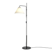 торшер с двойными текстильными абажурами