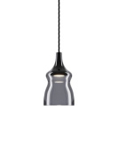 подвесной светильник с дымчатым стеклянным плафоном