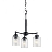 Winslow 3 Light Mini Chandelier Black люстра 44029BK Kichler