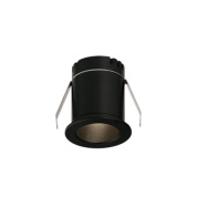 встраиваемый потолочный спот с чёрным корпусом, опаловый рассеиватель, IP20