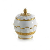 Queen elizabeth white & gold sugar bowl чаша, Villari