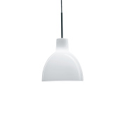 подвесной светильник с полукруглым матовым плафоном белого цвета