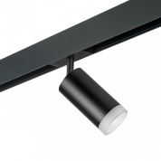 потолочный светильник на штанге серебристого оттенка для однофазной трековой системы