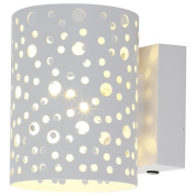 настенный уличный светильник цилиндрический с перфорацией