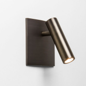 настенный светильник для чтения с поворотным цилиндрическим корпусом бронза