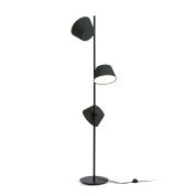 торшер с несколькими плафонами на изогнутых кронштейнах