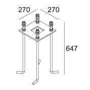опорный анкер для уличного фонаря