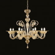 Capriccio 550 Venetian 8 arms gold Murano glass chandelier люстра MULTIFORME lighting L0550-8-K