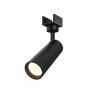 уличный трековый прожектор цилиндрической формы чёрного цвета для магнитной трековой системы Elasity