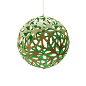 322 Floral David Trubridge Подвесной светильник из фанеры бирюзового оттенка Ø40