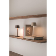 LD1880S3 Zafferano Настольная лампа на батарейках OFELIA MICRO IP65, матовая, песочного цвета, с регулировкой яркости