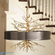 Twig Pendant-Brass w/Bronze Shade Global Views подвесной светильник