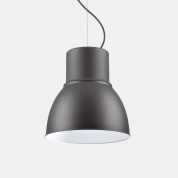 подвесной светильник куполообразной формы из металла черного цвета